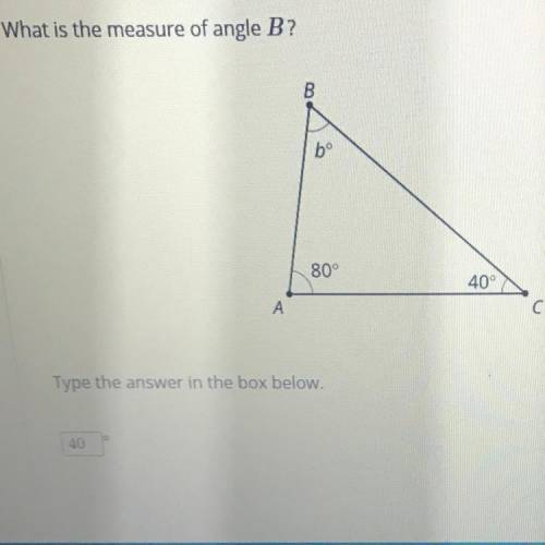 I think the answer is either 40° or 60°??