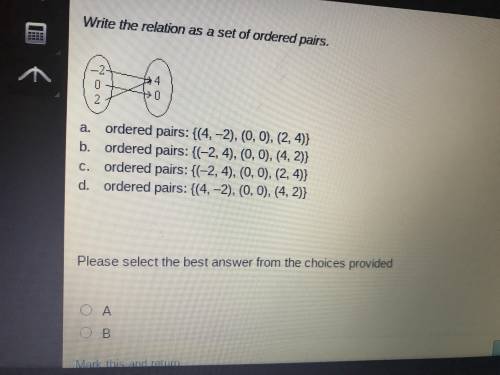 Write the relation is a set of ordered pairs