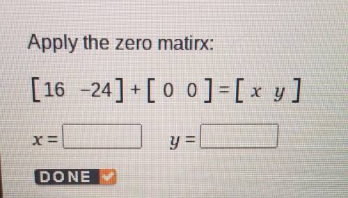Apply the zero matrix