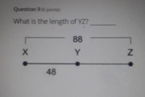 What is the length of YZ?