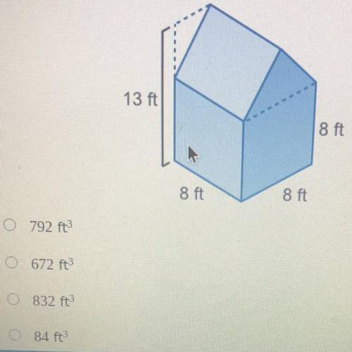> Doah builds a gardening shed for her father's birthday. Based on the

measurements below, wha