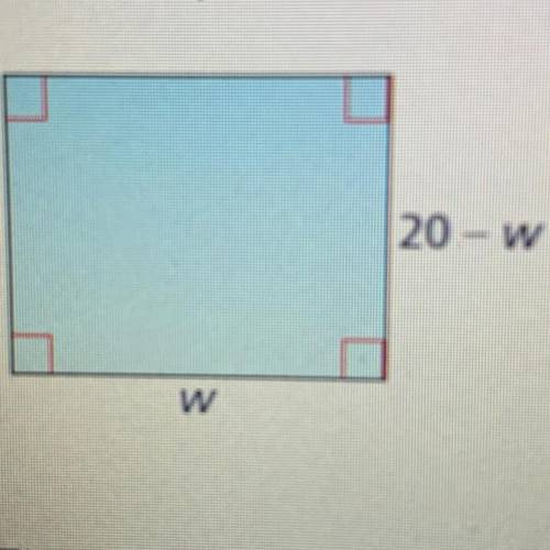 Write an equation for the area A of the figure. The determine the maximum possible area of the figu