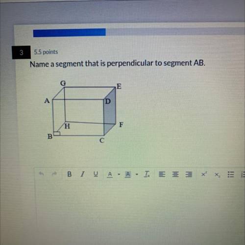 Name a segment that is perpendicular to segment AB.
G
E
A
D
H
F
B
С