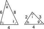 PLEASE HELP ASAP

(02.07 LC)
Two similar triangles are shown