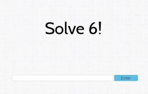 How to solve this it says solve 6!