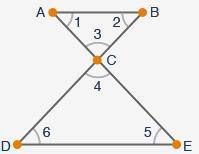 BRAINLIEST and 13 points plz help ASAP

The figure shows two parallel lines AB and DE cut by the t