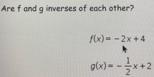 Are f and g inverses of each other?