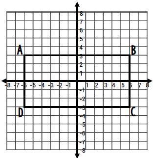 Rectangle ABCD is transformed using the algebraic rule (x - 7, y + 4). What are the coordinates of