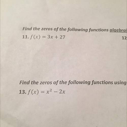 Help me with 11 and 13 please