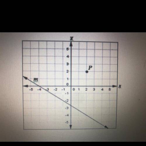 Which of the following points are on the line parallel to line and M passing through the point P