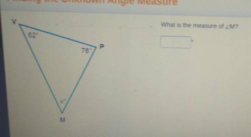 What is the measure of m