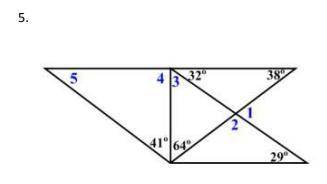 Find the measures of the unknown angles.