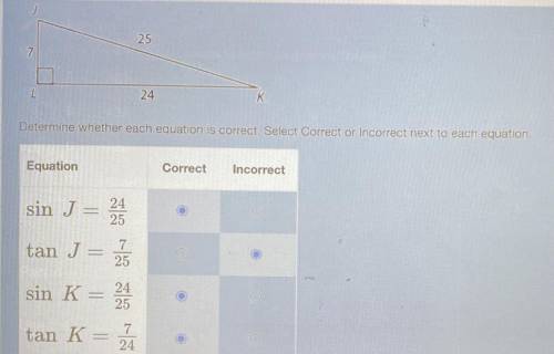 Determine whether each equation is correct