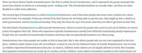 According to the article, what are the three kinds of homelessness?
