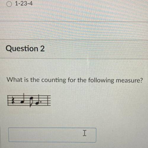 What is the counting for the following measure?