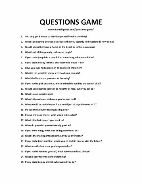 For me and my husbando/s lol
25 questions
