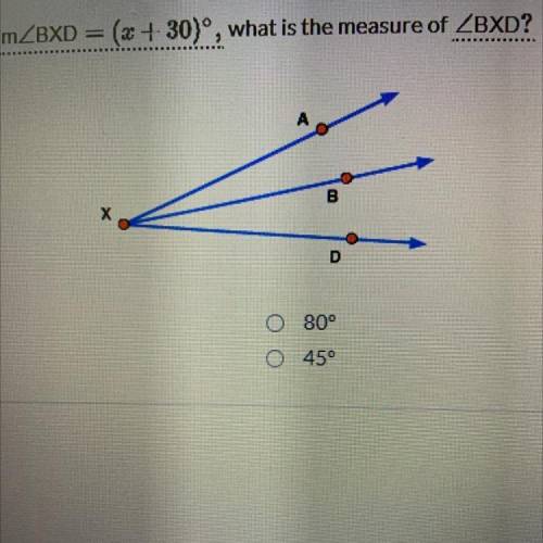 If measure of angle AXD = (95 - 2°), angle AXB = (x + 20°), and measure of angle ZBXD = (x + 30), w