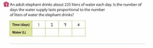 An adult elephant drinks about 225 liters of water each day. Is the number of days the water supply