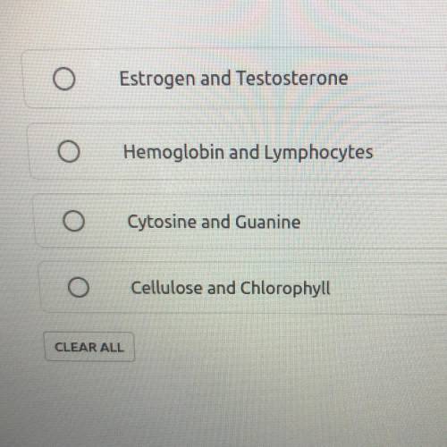 Which of these components are found in the cells of all living organisms?
Pls help