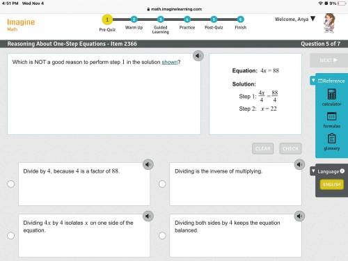 [PICTURE ATTACHED] HELP PLEASE

Which is NOT a good reason to perform step 1 in the solution shown