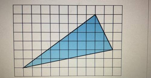 HELP PLEASE !!!

Each small square in the graph paper represents 1 square unit. Find the area of t