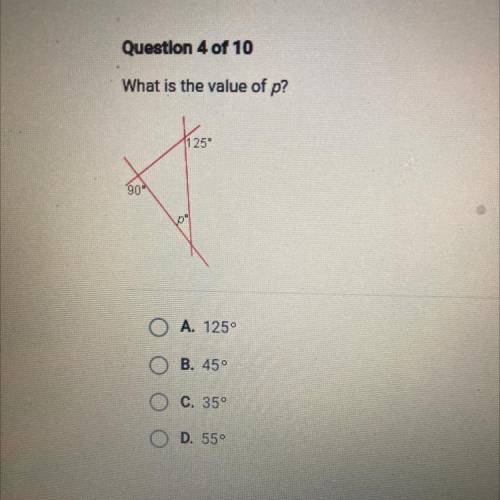 What is the value of p