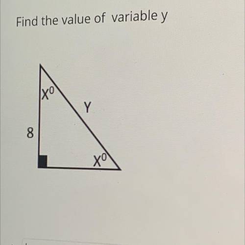 Find the value of y 
pls let me know how u solve this