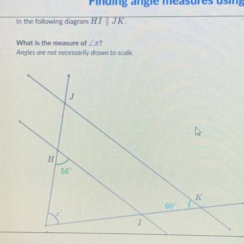 Finding angle measures using triangles