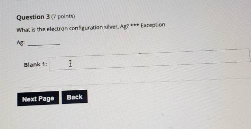 What is the electron configuration silver, Ag? exeception