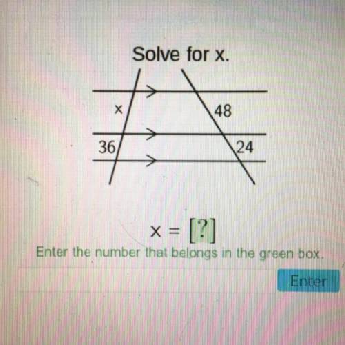 Please help me i’ve been stuck on the question for a week... 
Solve for x