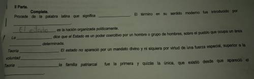 Necesito completar eso para una tarea de Gobierno/Historia