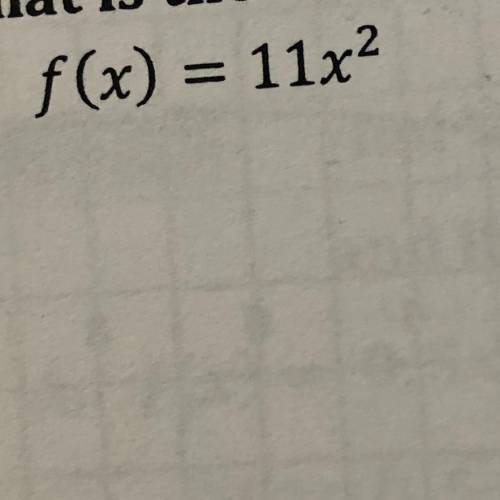 What is the inverse of the given function? Show work please.