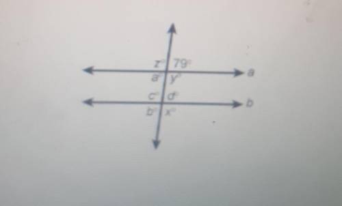 Lines A and B are parallel what is the measurement of angle b?