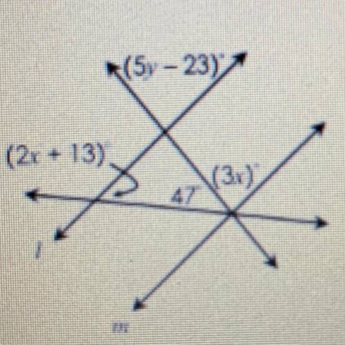 I need to find the X and Y values please help thanks