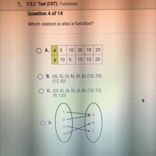 Which relation is also a function