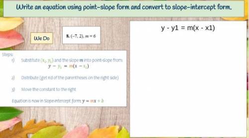 Please look at the slope and write the equation for each problem...

Answer this correctly, troll