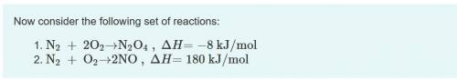 What is the enthalpy for reaction 1 reversed?

reaction 1 reversed: N2O4→N2 + 2O2
Express your ans