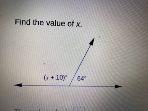Help Find the value of x