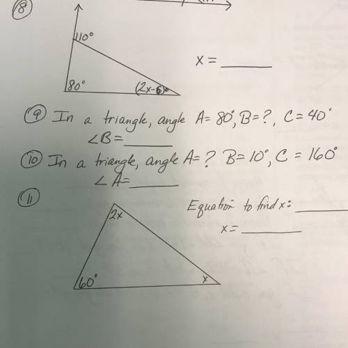 Hey can you please help me with 8 and 10 :)