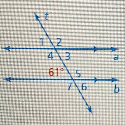 Help!! Use the figure to find the measures of the numbered angles.