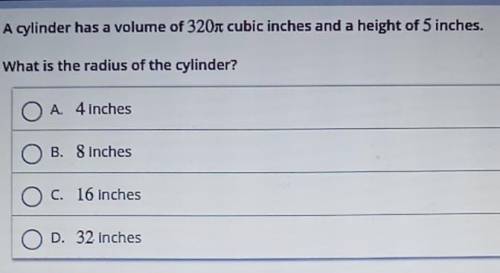 What is the radius of the cylinder