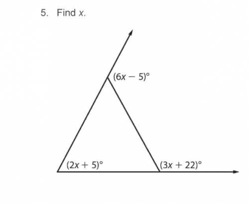 Please help with geometry!
Find x