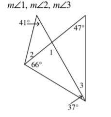 Find each numbered angle measure: