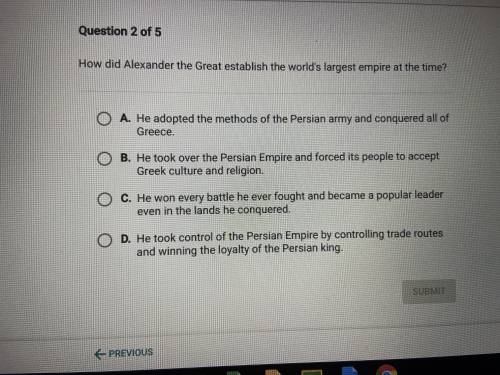 How did Alexander the Great establish the worlds largest empire at the time?