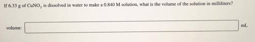 What’s the volume of the solution?