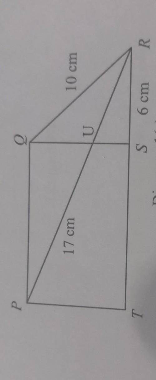 LGiven that PR= 17 cm and SR = 6 cm. Find the length, in cm, of TS.