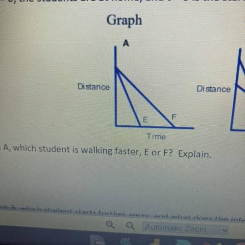 Which Student is walking Faster E or F