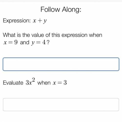 What is the value of the expression x = 9 and y = 4