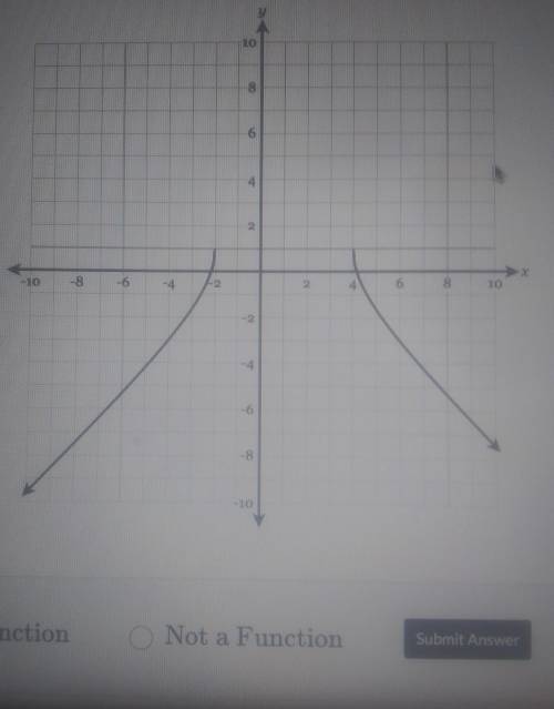 Determine whether the following graph represents a function