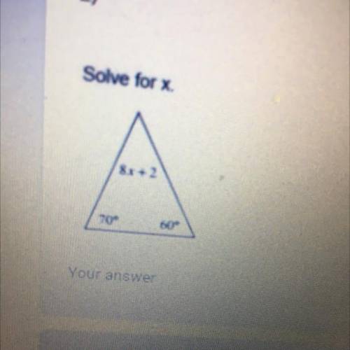 Solve for x
Solve for x solve for x